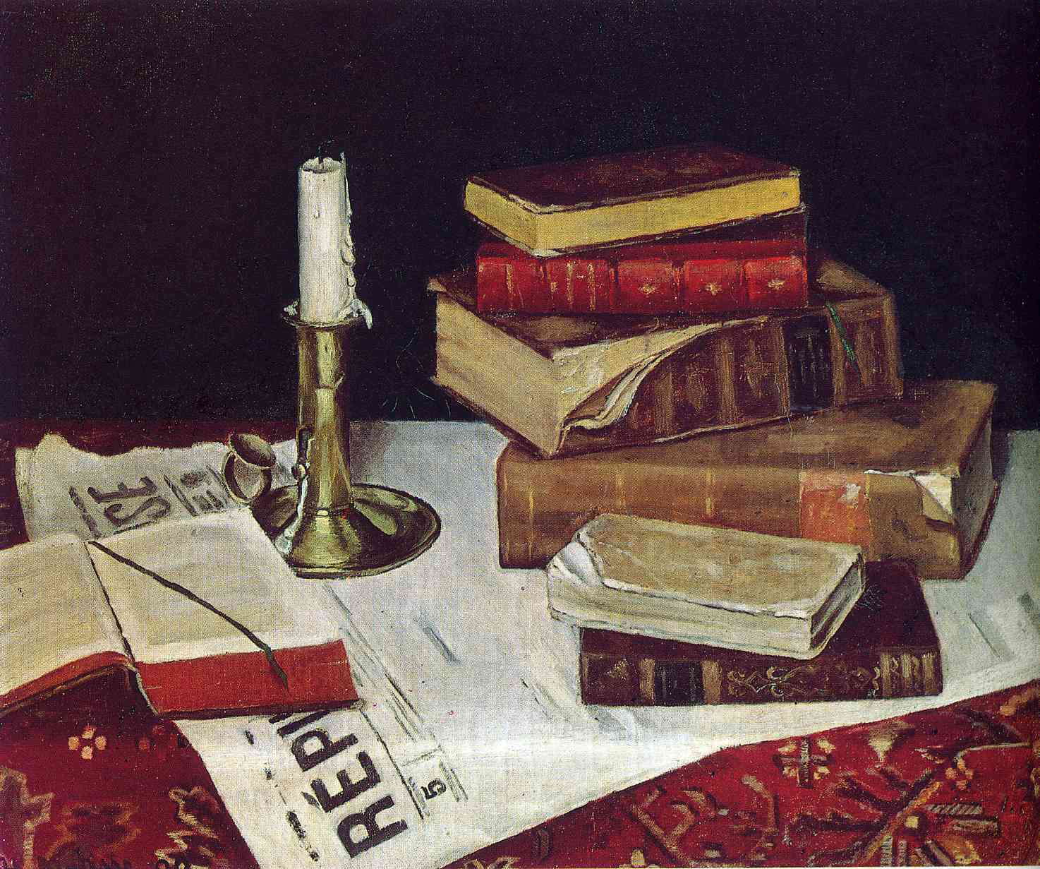 Henri Matisse - Still Life with Books and Candle 1890